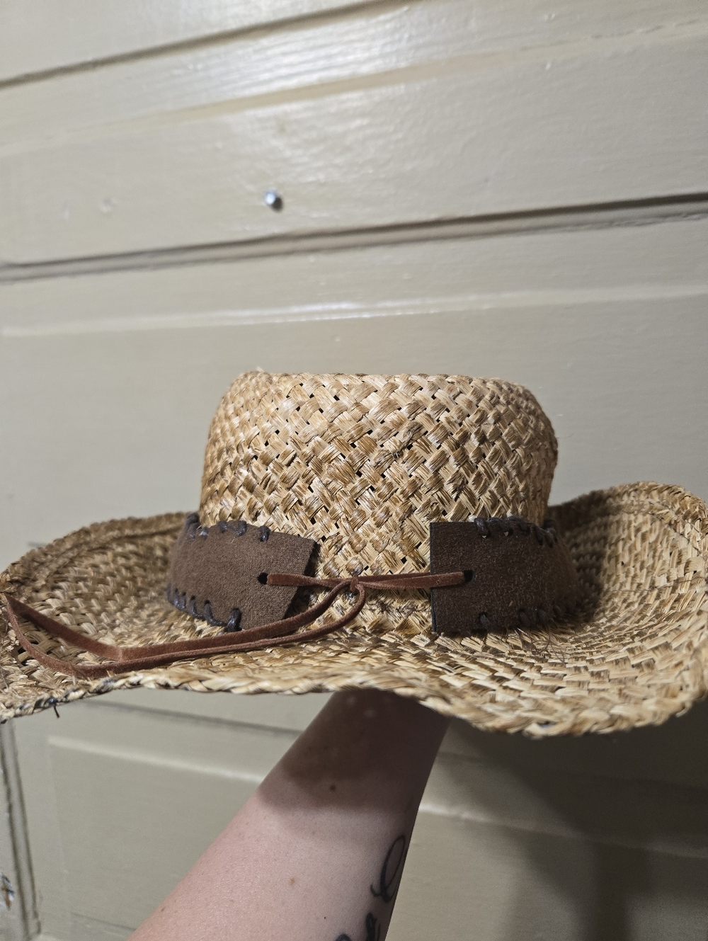O'Ryan Hat Co 100% Straw Brayden Festival Western Adult Cowboy Hat GUC - Picture 7 of 10